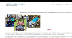 Desktop Screenshot of ablepeoplefoundation.org